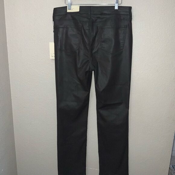 NYDJ Marilyn Straight Faux Leather Pants size 12 NWT - Picture 5 of 6